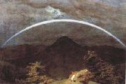 Caspar David Friedrich Mountain Landscape with Rainbow (mk10) oil painting on canvas
